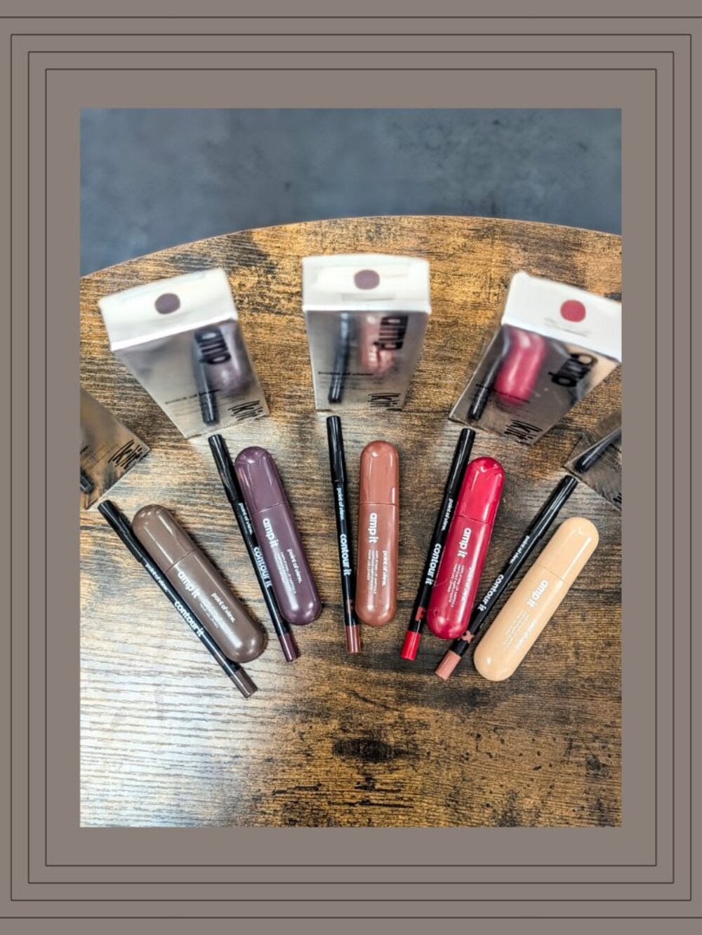 POV Amp It Lip Liner + Ampoule Gloss 5-Pack Bundle